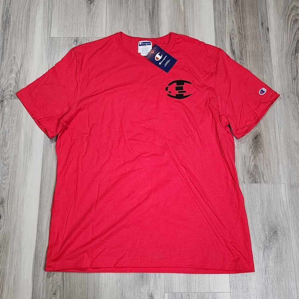 Champion T-Shirt Men's Large Red Short Sleeve New